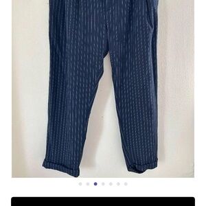 Women’s Navy Striped Pants